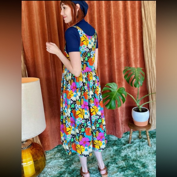 Rayon Naomi Cosmic Floral Dress - Picture 6 of 6